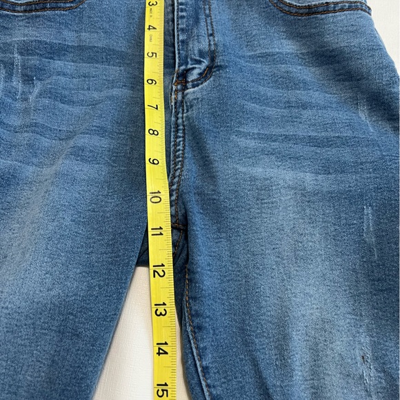 Shein High Waisted Distressed Stretchy Skinny Jeans Size XS Denim - Picture 7 of 13